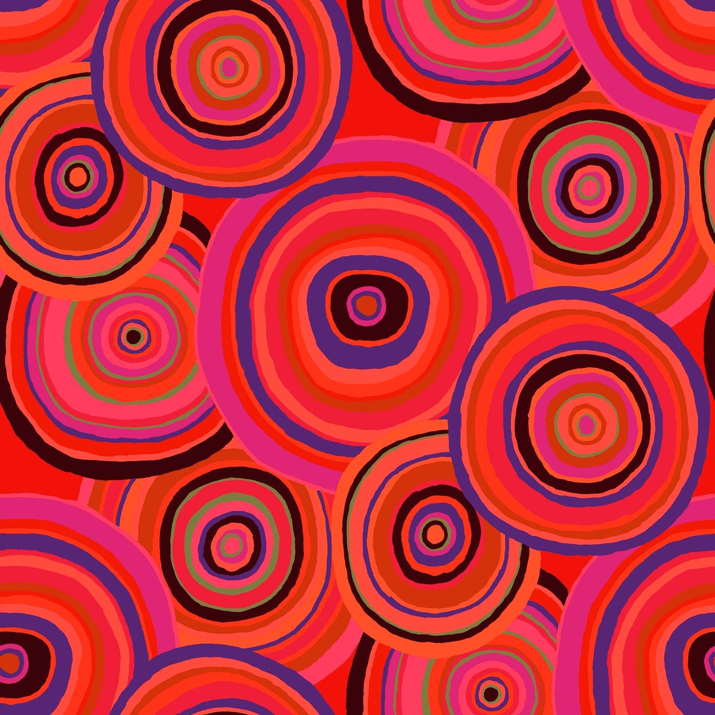 Targets Red 85 and Fabulous Kaffe Fassett Freespirit Fabrics 100% Quilters Cotton Fabric Fetish