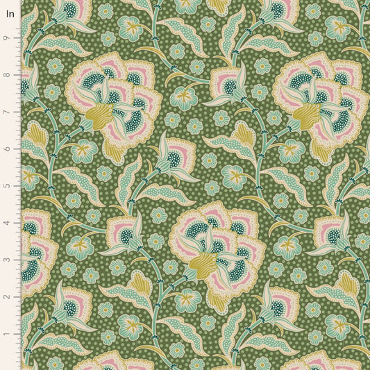 Eden Moss Hometown Tilda Fabric Tone Finnanger 100% Quilters Cotton Fabric Fetish