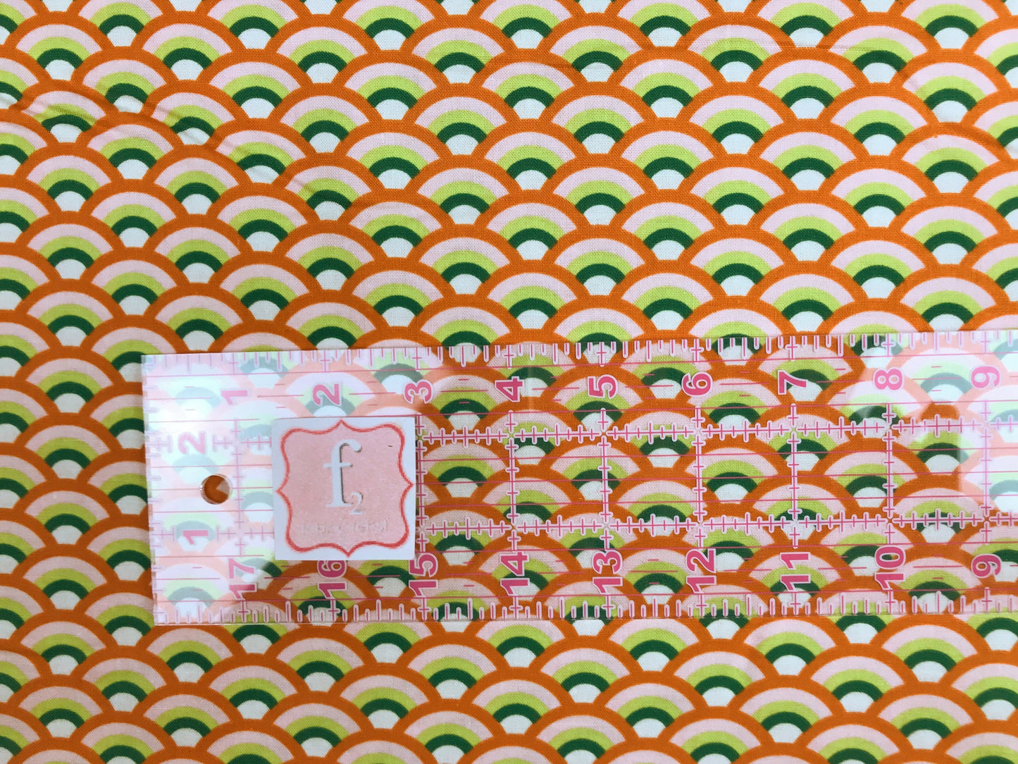 Rainforest Rainbow Orange Burst Alicia Bruce Jungle Cruisin' Cotton + Steel Fabrics Quilters Cotton Fabric Fetish