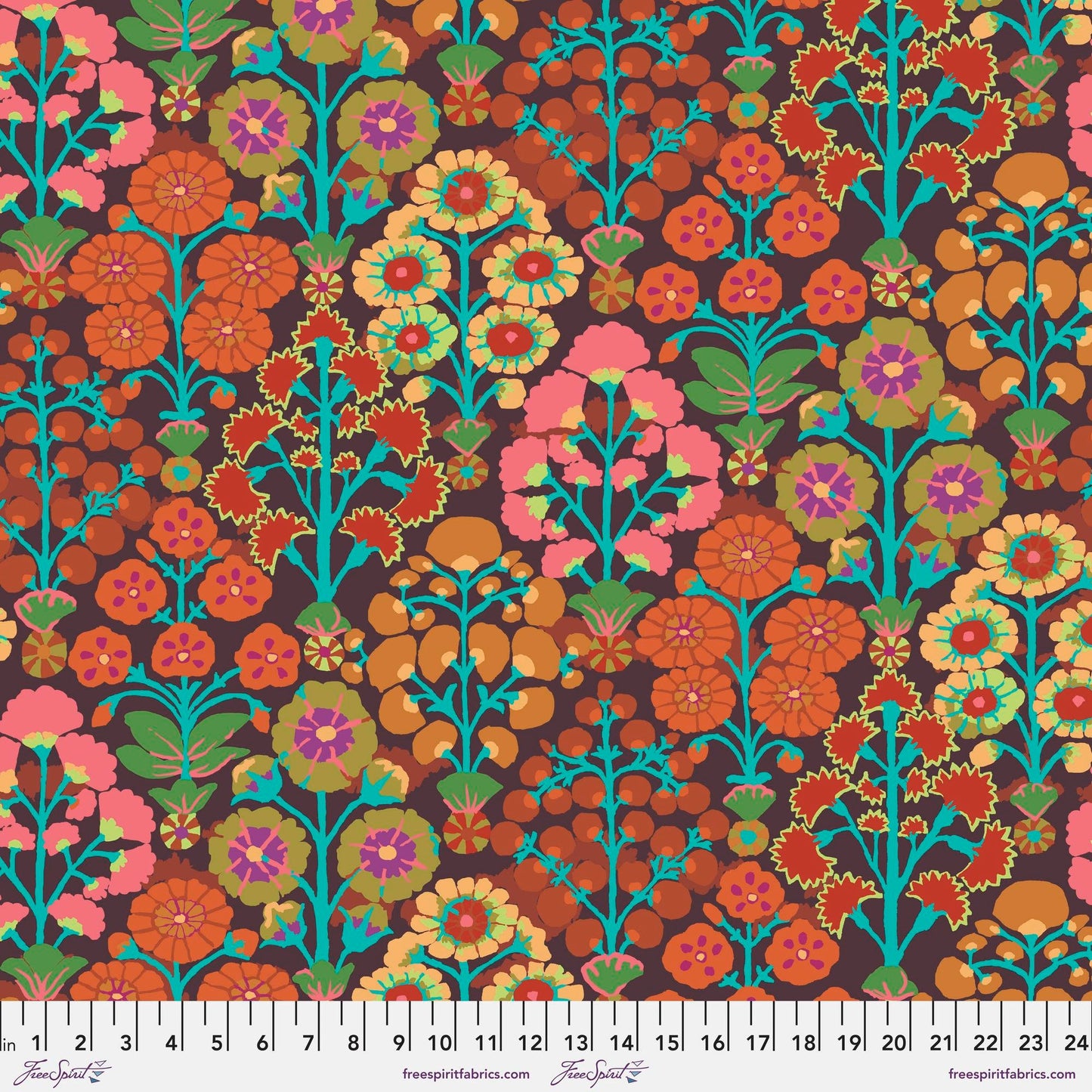 Sprays Brown 85 and Fabulous Kaffe Fassett Freespirit Fabrics 100% Quilters Cotton Fabric Fetish