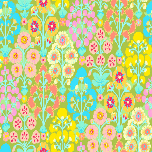 Sprays Lime 85 and Fabulous Kaffe Fassett Freespirit Fabrics 100% Quilters Cotton Fabric Fetish