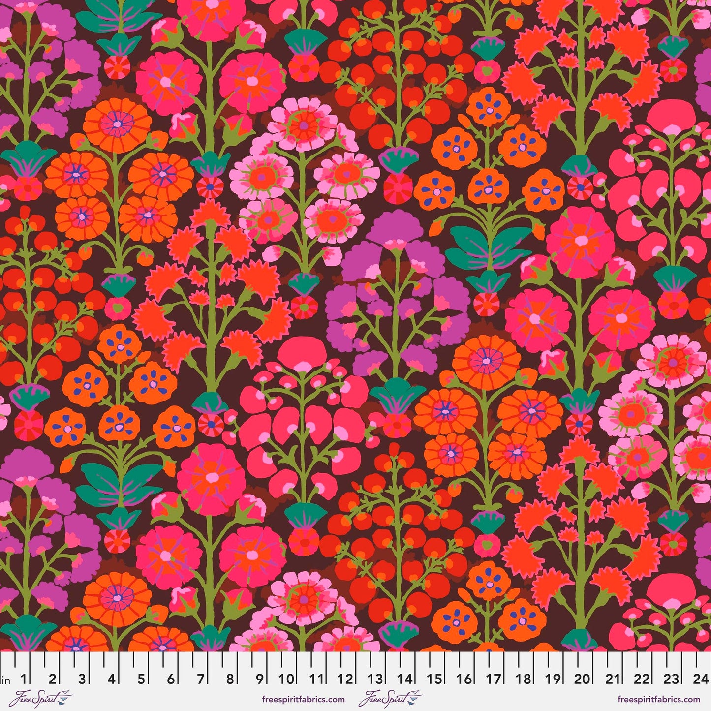 Sprays Red 85 and Fabulous Kaffe Fassett Freespirit Fabrics 100% Quilters Cotton Fabric Fetish