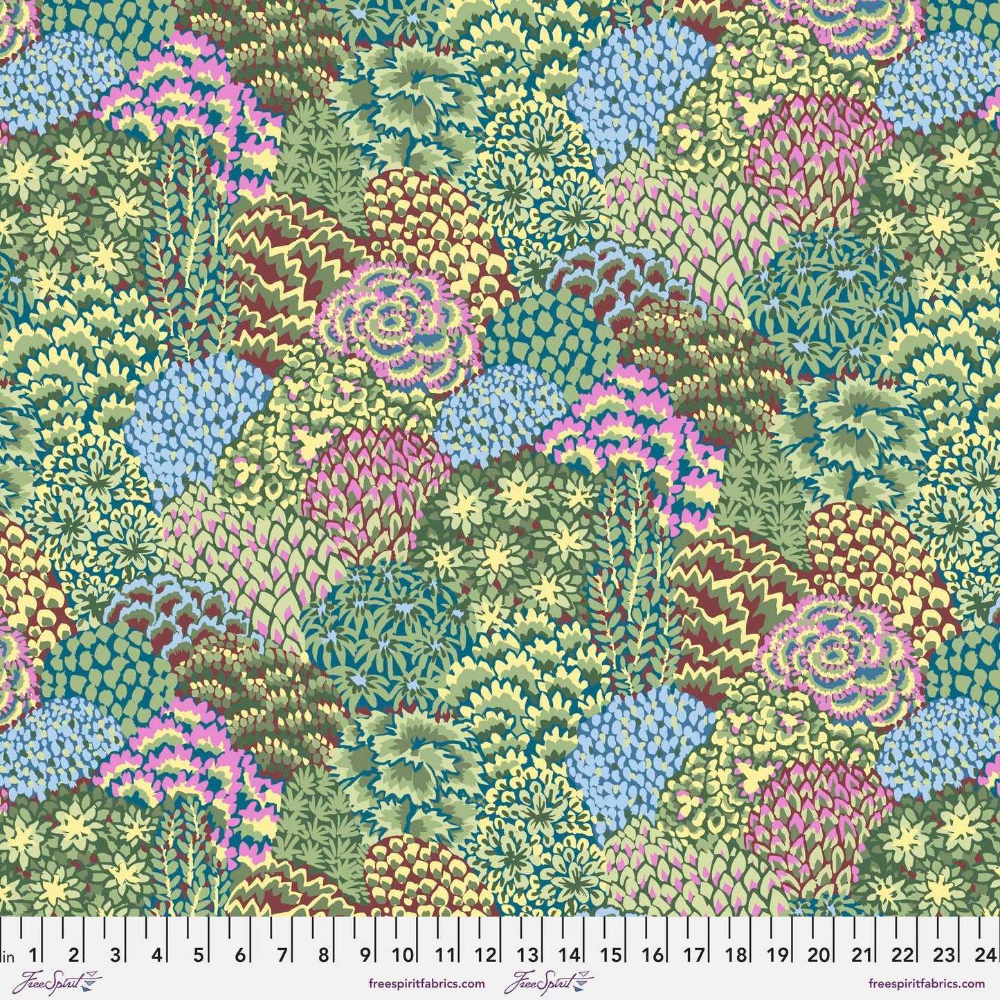 Large Oriental Trees Stone 85 and Fabulous Kaffe Fassett Freespirit Fabrics 100% Quilters Cotton Fabric Fetish