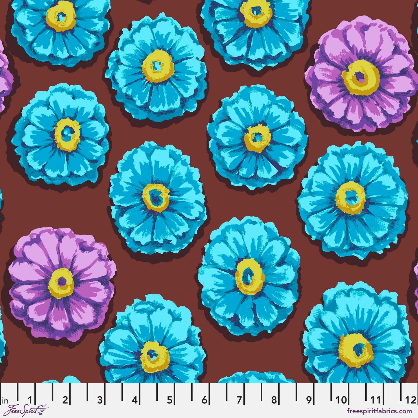 Zinnia Aqua 85 and Fabulous Kaffe Fassett Freespirit Fabrics 100% Quilters Cotton Fabric Fetish