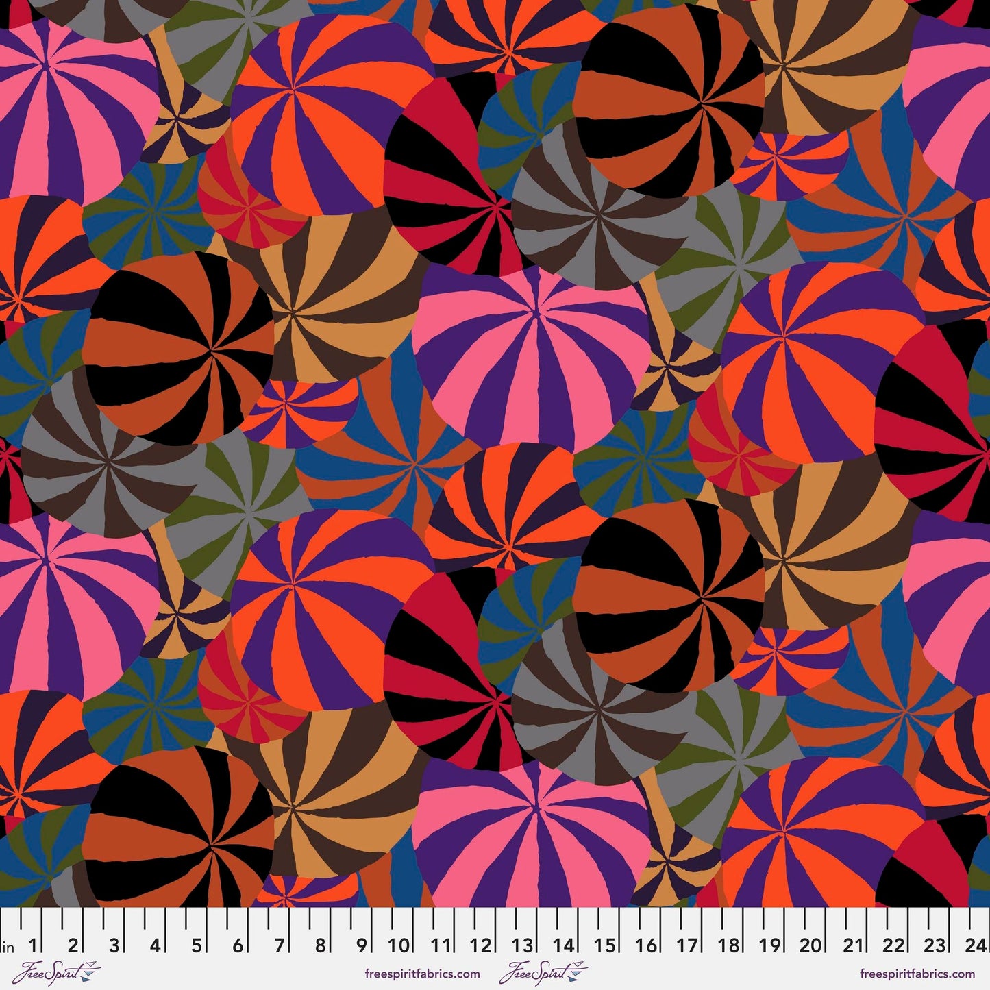 Beach Balls Maroon 85 and Fabulous Kaffe Fassett Freespirit Fabrics 100% Quilters Cotton Fabric Fetish