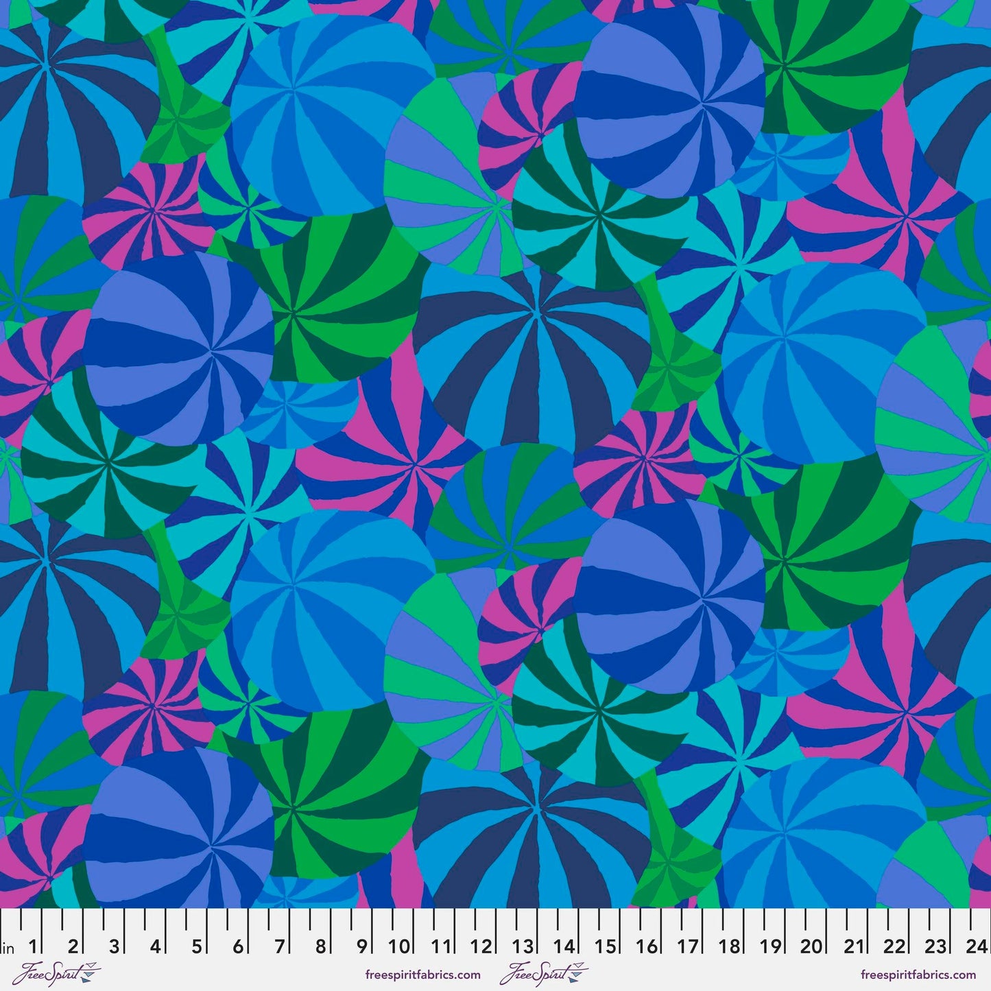 Beach Balls Blue 85 and Fabulous Kaffe Fassett Freespirit Fabrics 100% Quilters Cotton Fabric Fetish