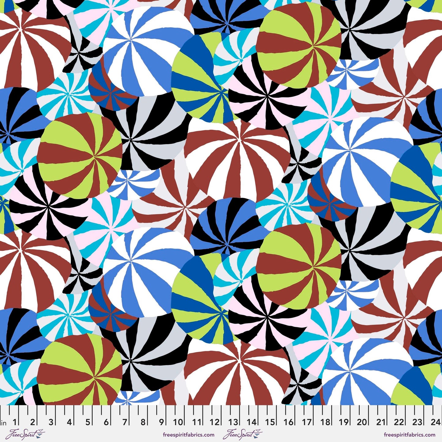 Beach Balls Neutral 85 and Fabulous Kaffe Fassett Freespirit Fabrics 100% Quilters Cotton Fabric Fetish