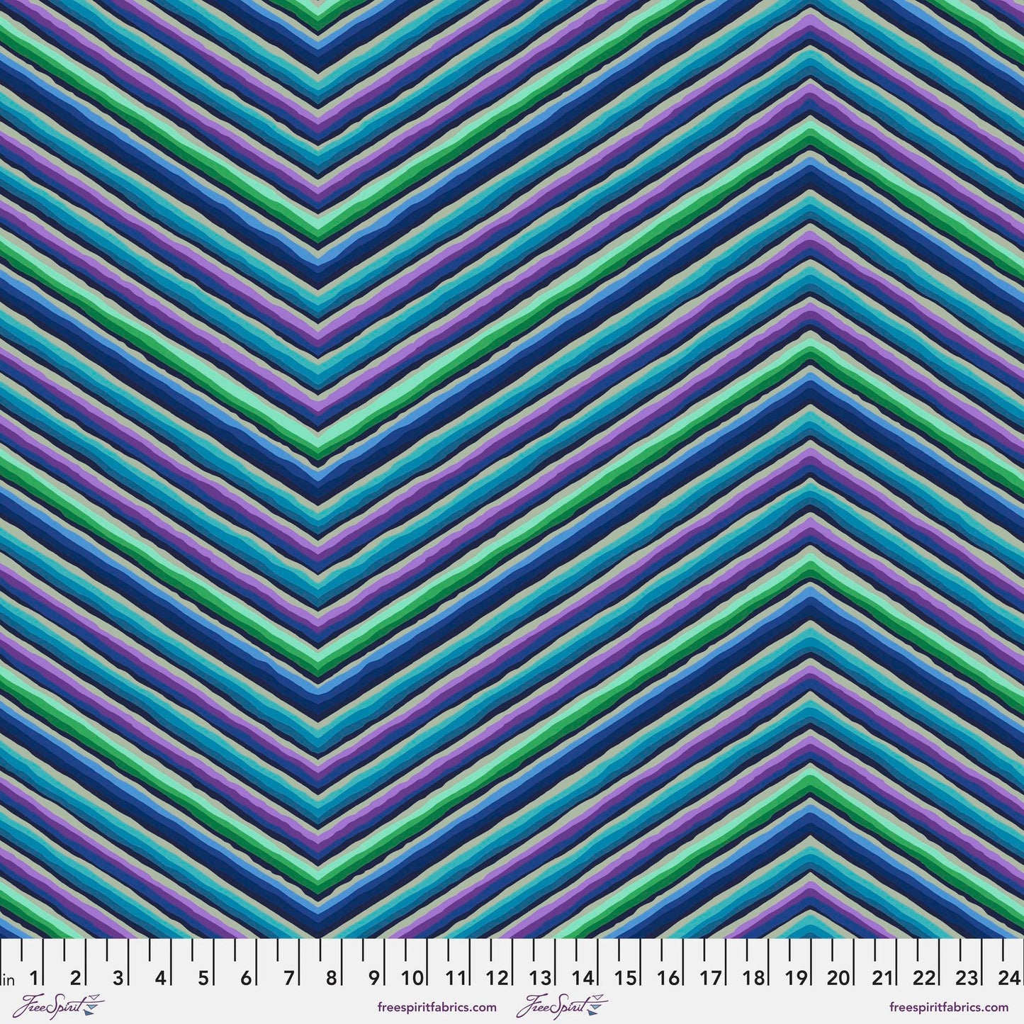 Chevron Stripe Blue 85 and Fabulous Kaffe Fassett Freespirit Fabrics 100% Quilters Cotton Fabric Fetish