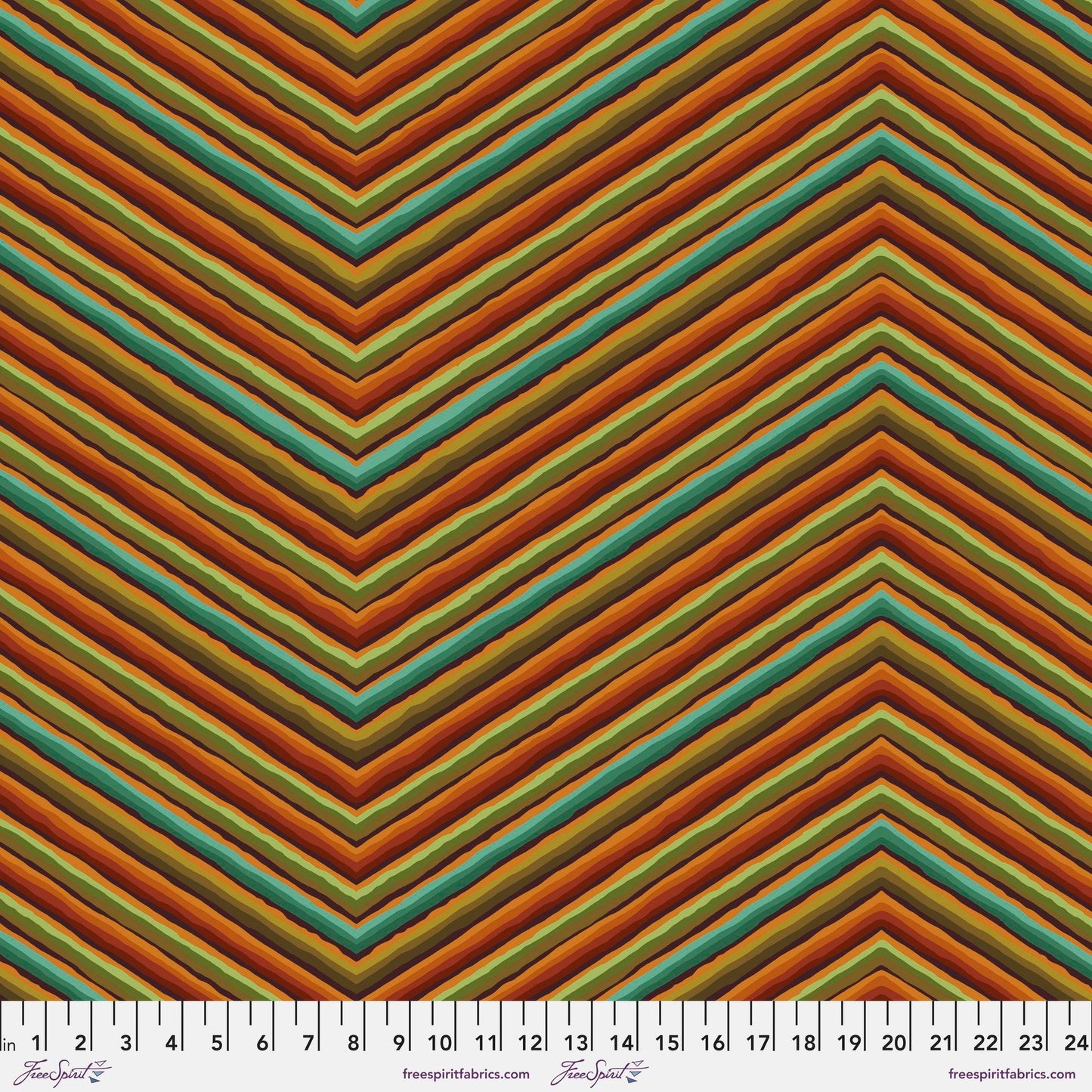 Chevron Stripe Ochre 85 and Fabulous Kaffe Fassett Freespirit Fabrics 100% Quilters Cotton Fabric Fetish