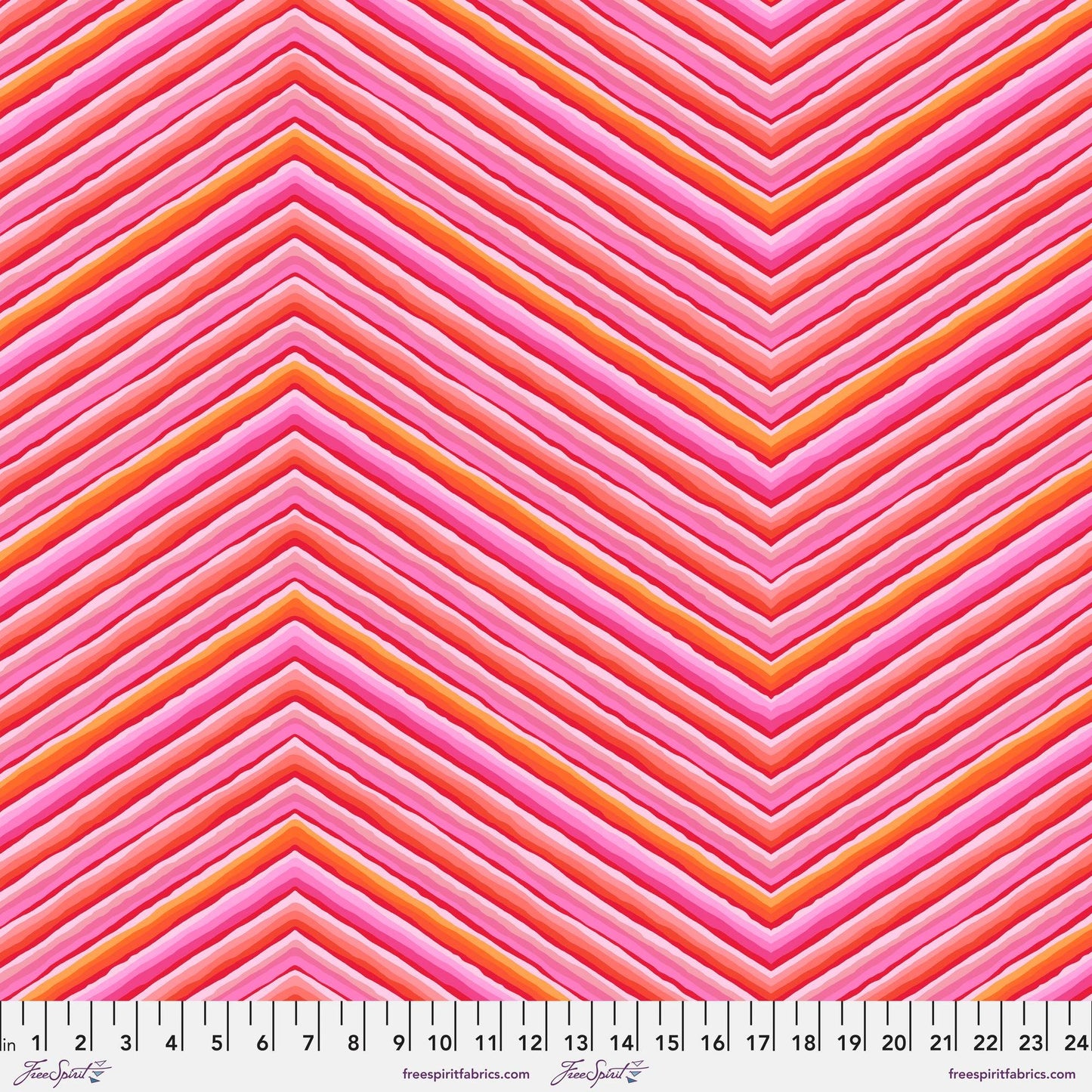 Chevron Stripe Pink 85 and Fabulous Kaffe Fassett Freespirit Fabrics 100% Quilters Cotton Fabric Fetish