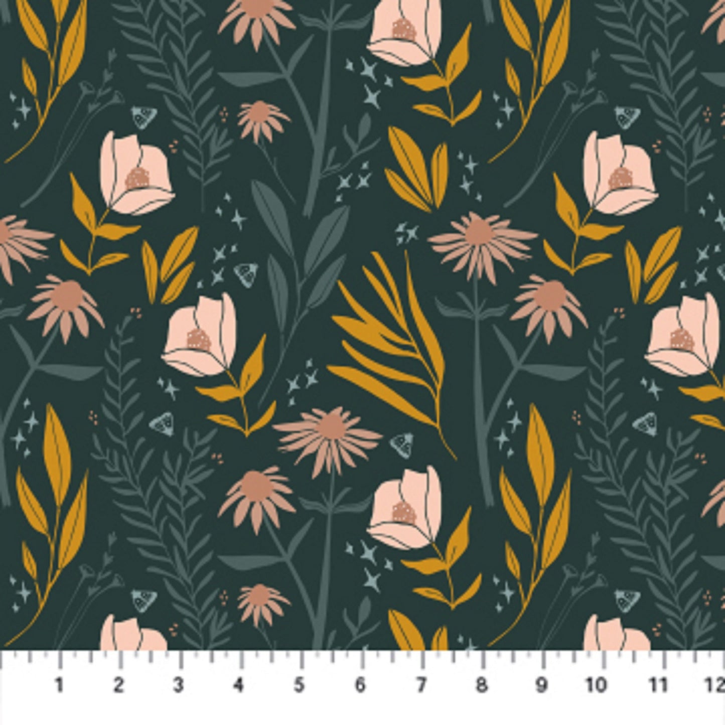 Meadow Green Martha Andrea Patton Figo Fabrics 100% Quilters Cotton Fabric Fetish