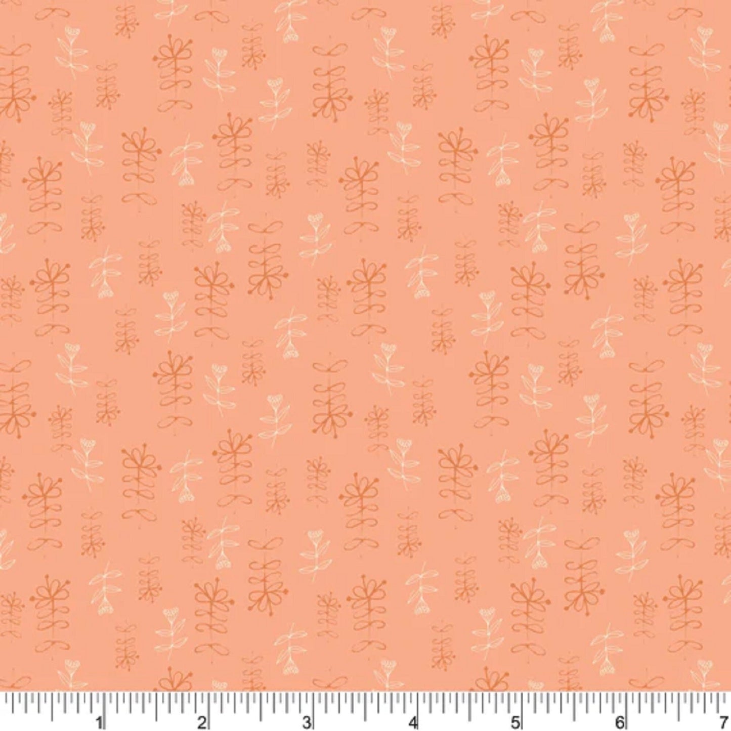 New Coral Growth Spring Promises Amicreative Phoebe Fabrics 100% Quilters Cotton Fabric Fetish