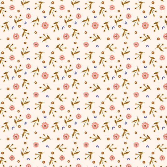 Confetti Bloom Periwinkle Ladybug Lane Chelsea Ekberg Fabrics Cotton + Steel Fabrics Quilters Cotton Fabric Fetish