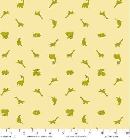 Happy Dina Buttercup Life Finds A Way Calli and Co Jessica Zhao Cotton + Steel Quilters Cotton Fabric Fetish