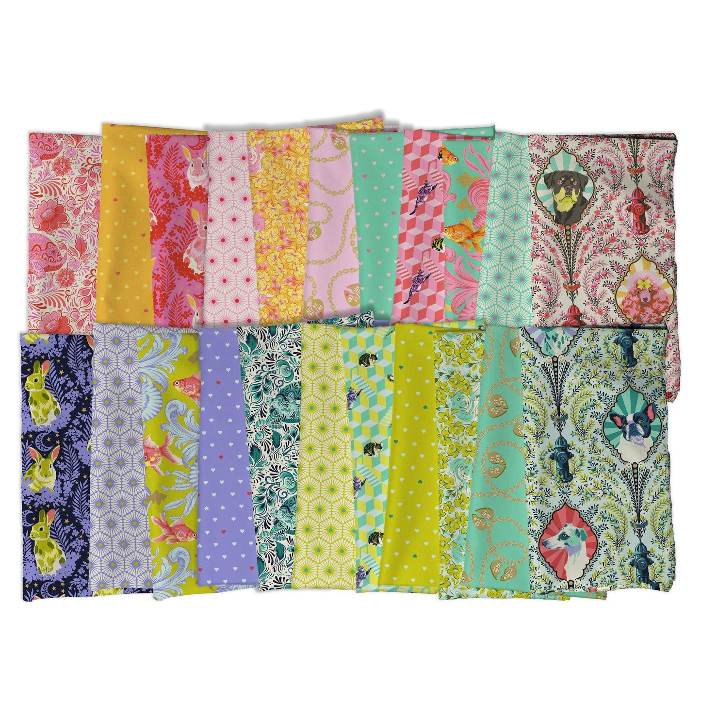 Besties 22 Pcs Half Yard Bundle Tula Pink FreeSpirit Fabrics 100% Quilters Cotton Fabric Fetish