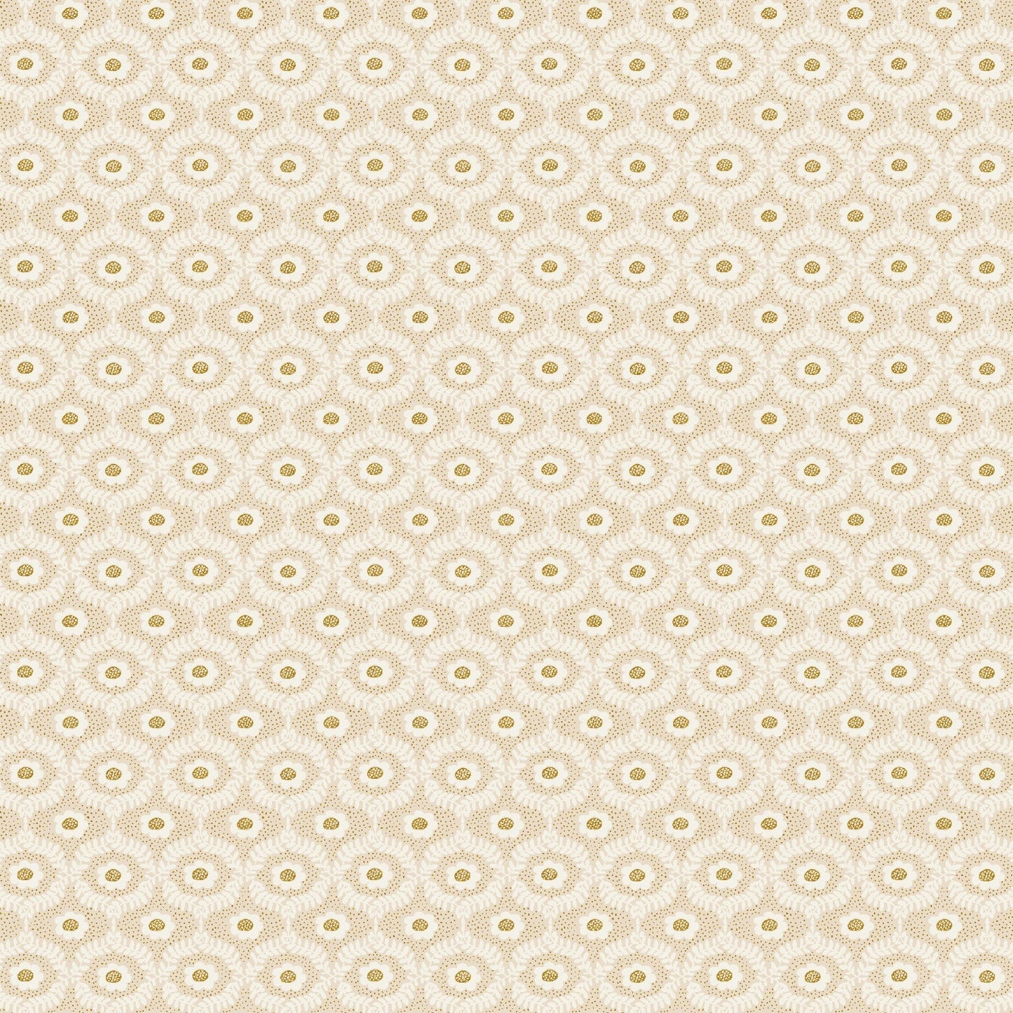 Emma Gold METALLIC Vintage Garden Anna Bond Rifle Paper Co Cotton + Steel 100% Quilters Cotton Fabric Fetish
