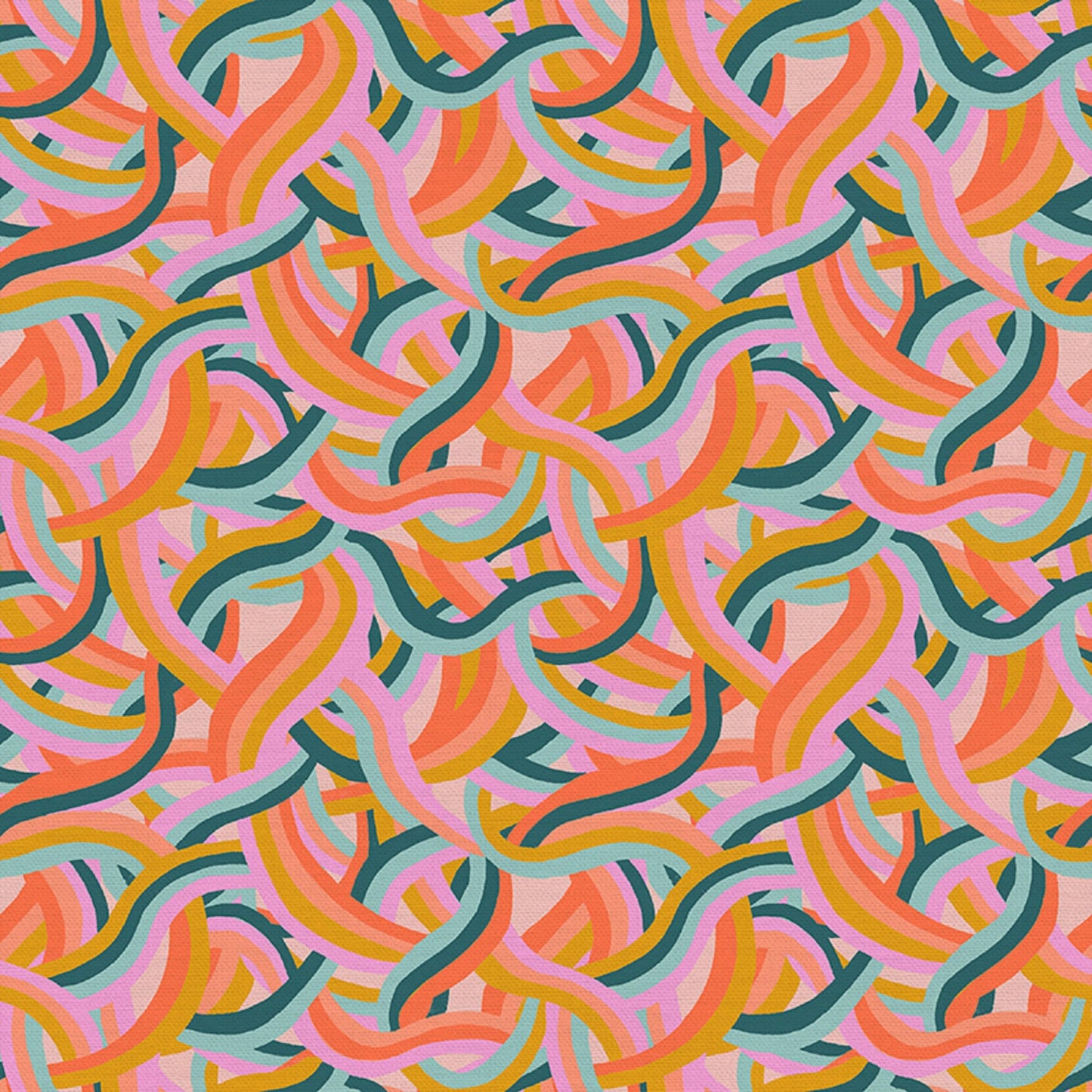 Rainbow Stripe Sweet Dino Daydreams Iris + Sea Paintbrush Studio Fabric 100% Quilters Cotton Fabric Fetish