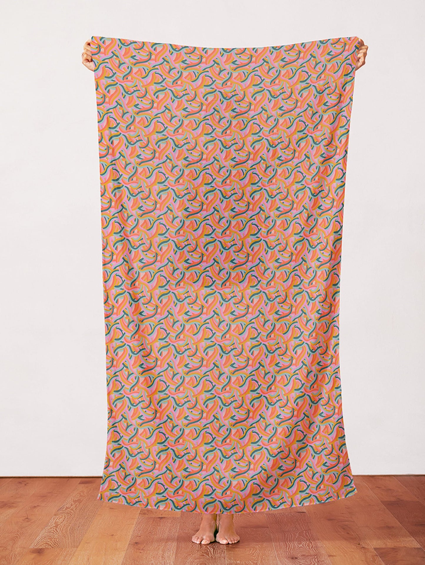 Rainbow Stripe Sweet - Dino Daydreams - Iris + Sea - Paintbrush Studio Fabric 100% Quilters Cotton