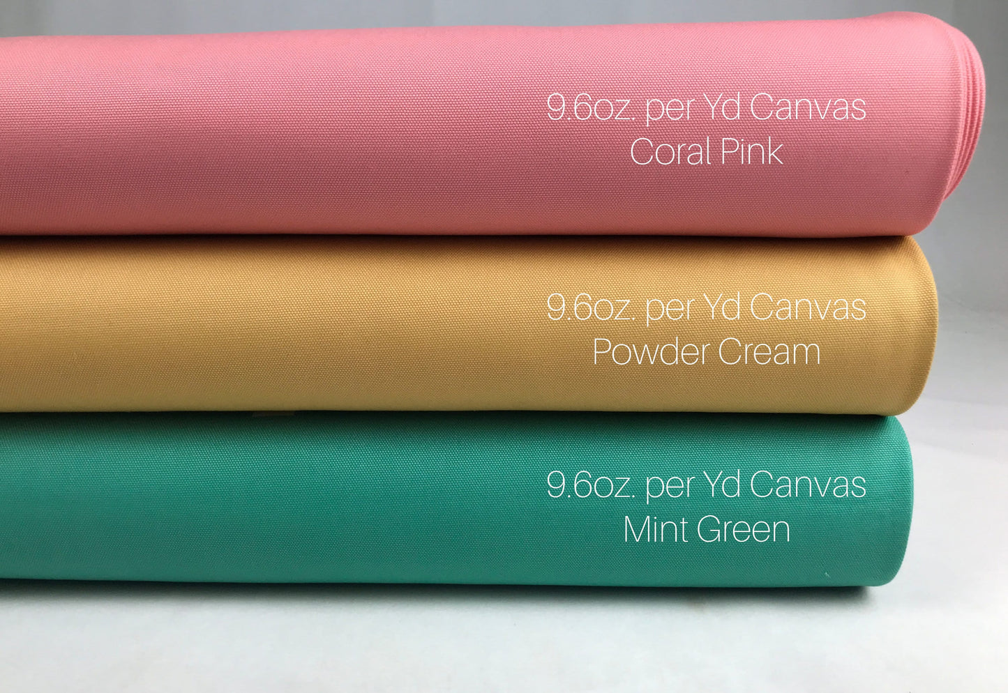 9.6oz Weight BIG SUR Canvas Fabric ~ from Robert Kaufman Fabrics 100% HEAVY Cotton Fabric Fetish Coral Pink Powder Cream Mint Green