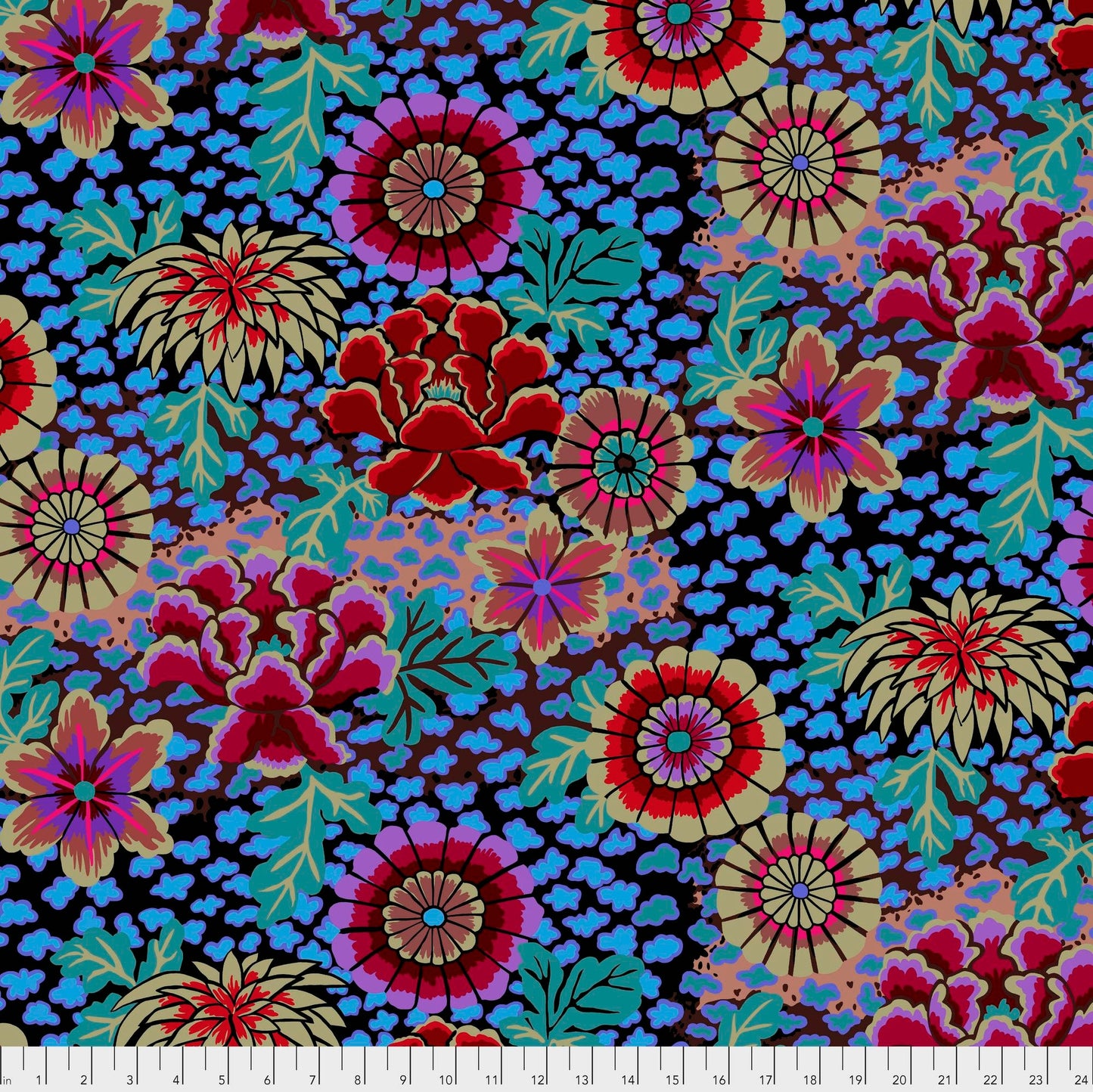 Dream Dark Kaffe Fassett Collective Classics Collection FreeSpirit Fabric PWGP148 100% Quilters Cotton OOP Fabric Fetish