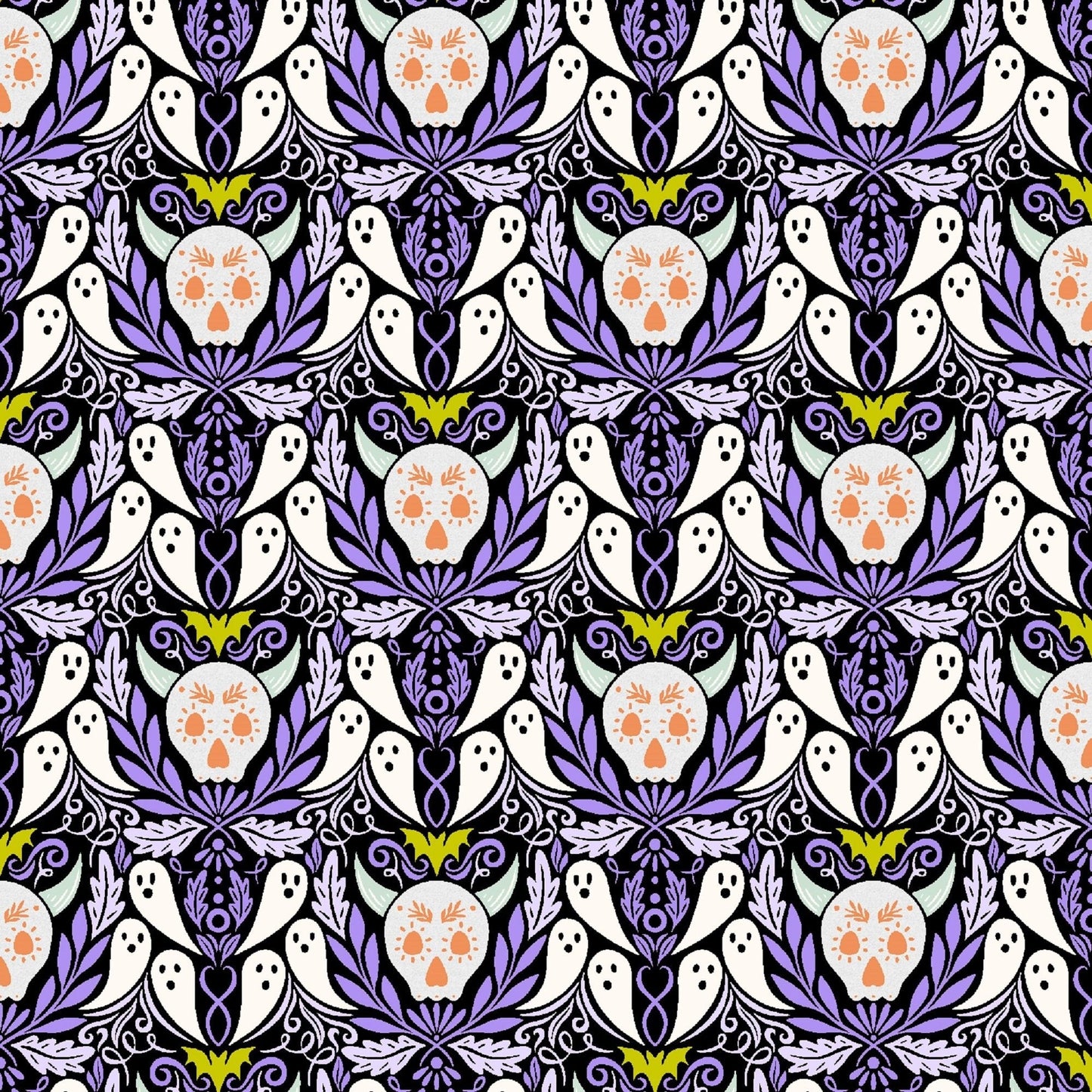 Ghosties & Ghoulies Wicked Fun Carys Mula School of Magic Cotton + Steel Fabrics Quilters Cotton Fabric Fetish