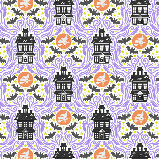 Haunted House Hidden Realm Carys Mula School of Magic Cotton + Steel Fabrics Quilters Cotton Fabric Fetish