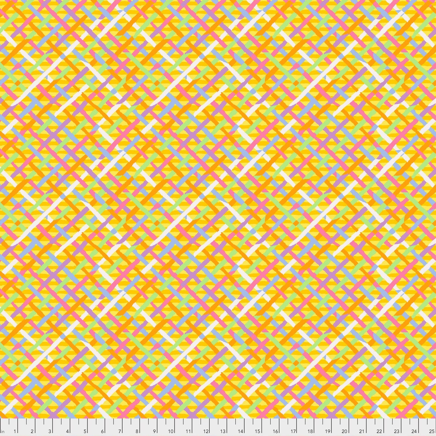 Mad Plaid Gold Kaffe Fassett Collective Classics Collection FreeSpirit Fabric 100% Quilters Cotton Fabric Fetish