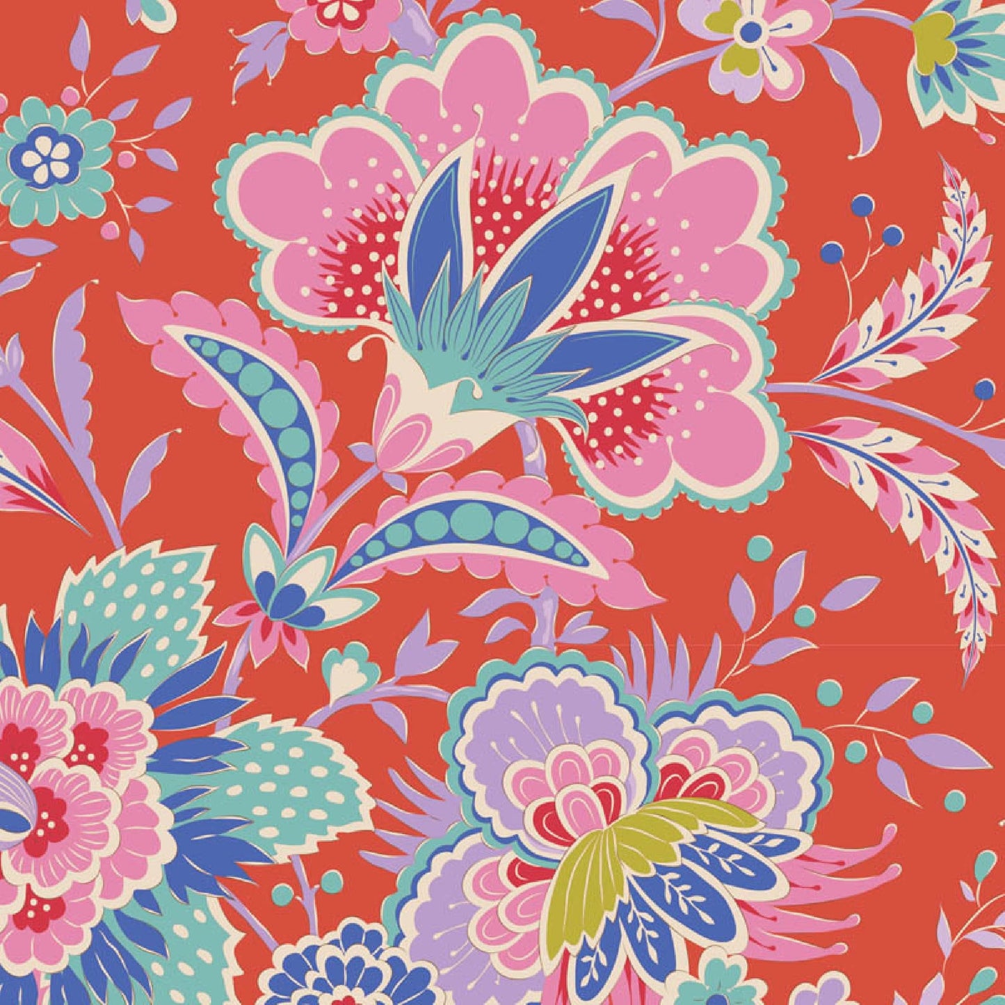 Late Bloomer Tomato Bloomsville Tilda Fabric Tone Finnanger 100% Quilters Cotton Fabric Fetish