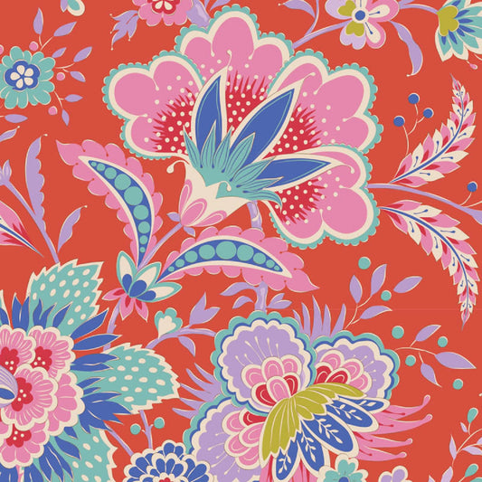 Late Bloomer Tomato Bloomsville Tilda Fabric Tone Finnanger 100% Quilters Cotton Fabric Fetish