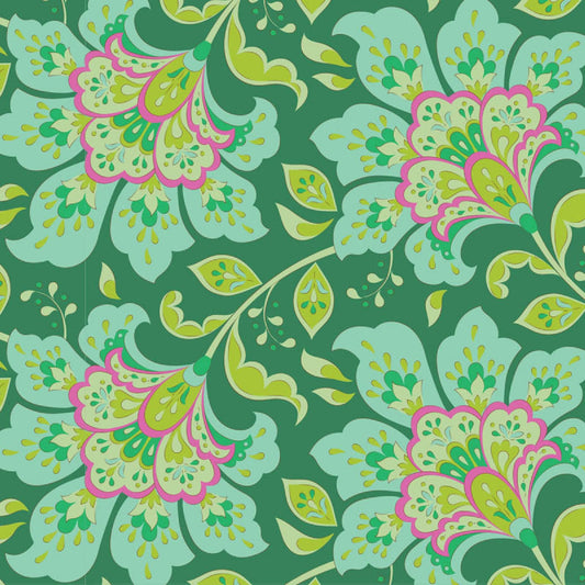 Flowermarket Pine Bloomsville Tilda Fabric Tone Finnanger 100% Quilters Cotton Fabric Fetish