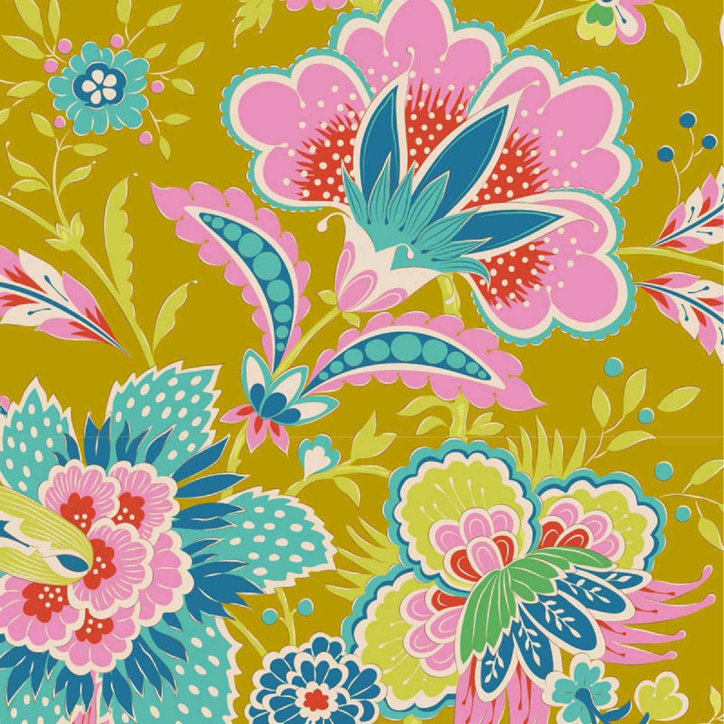 Late Bloomer Corn Bloomsville Tilda Fabric Tone Finnanger 100% Quilters Cotton Fabric Fetish