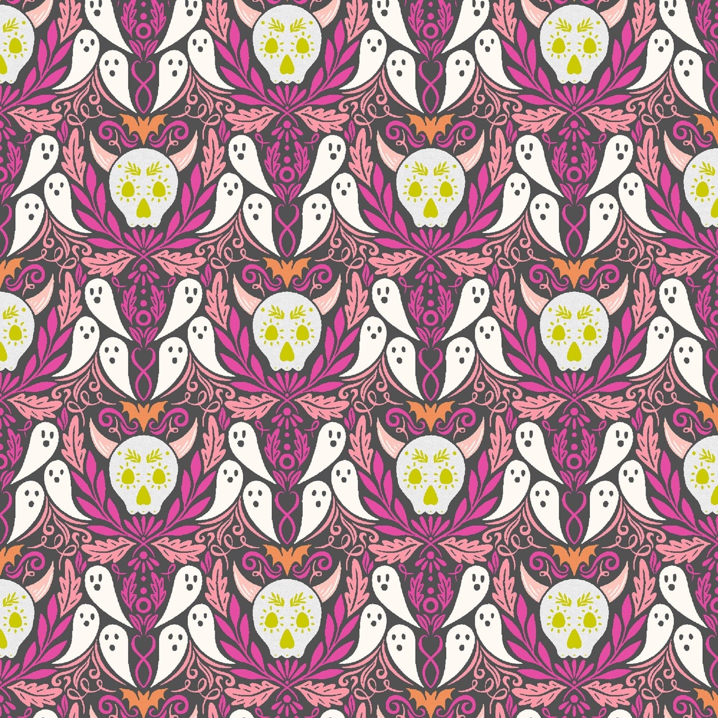 Ghosties & Ghoulies Sweet Haunt Pearescent Carys Mula School of Magic Cotton + Steel Fabrics Quilters Cotton Fabric Fetish