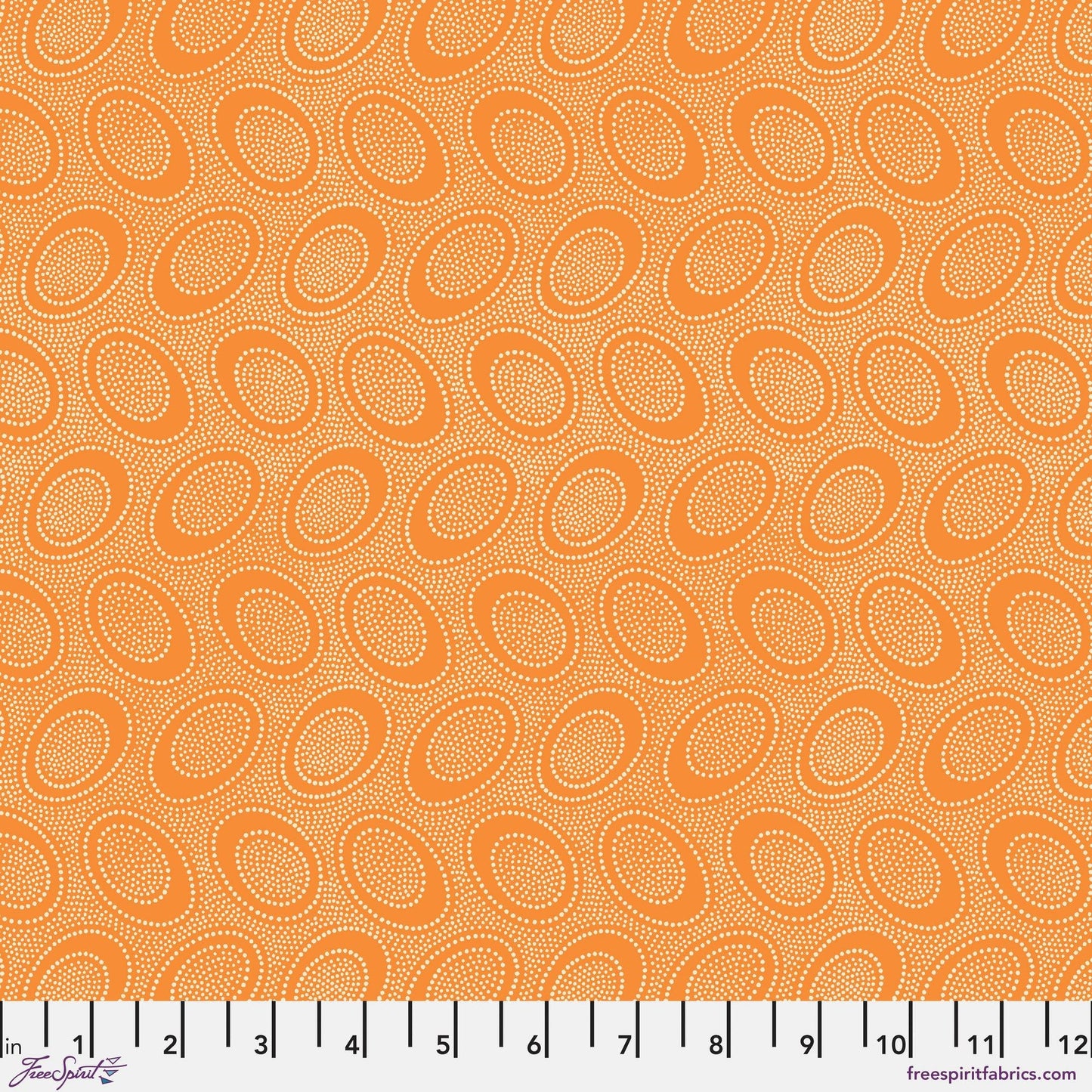 Aboriginal Dot Cantaloupe Kaffe Fassett Freespirit Fabrics Fabric Fetish
