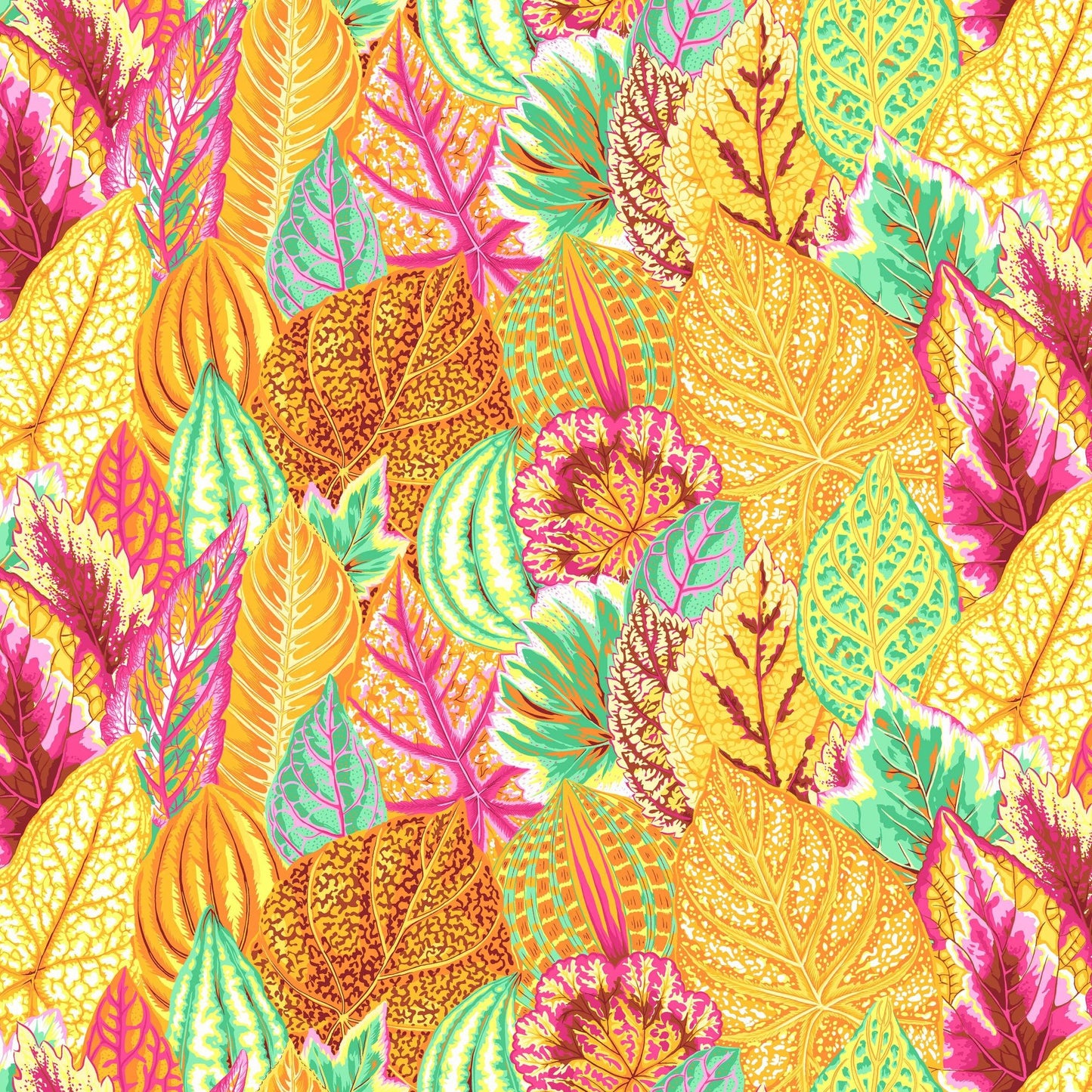 Coleus Yellow Philip Jacobs Kaffe Fassett Collective Fabric Fetish
