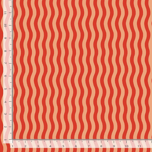 Wavy Stripe Grenadine Viva La Vida Faye Guanipa Dear Stella Fabric Quilters Cotton Fabric Fetish