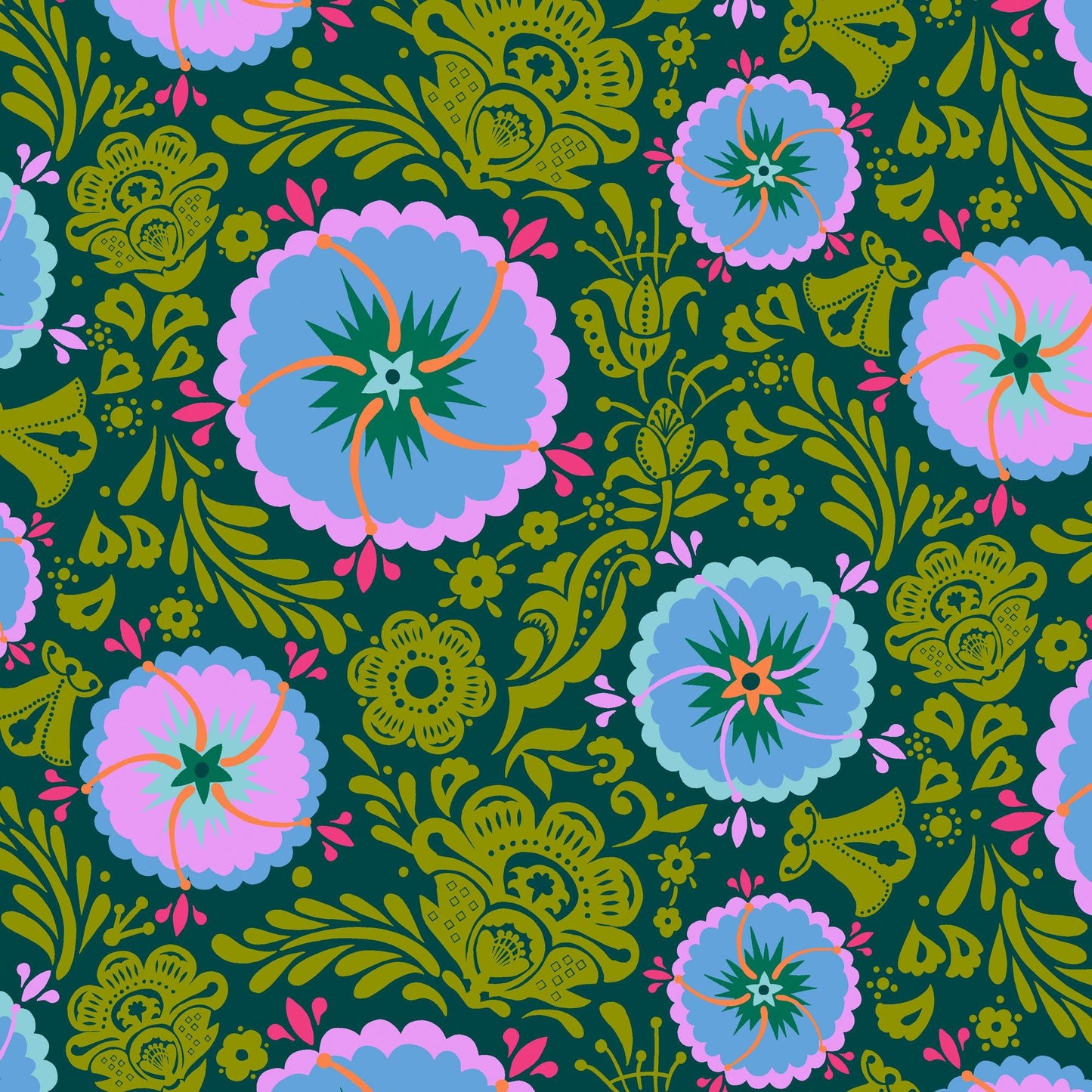 Fortune Pickle Love Always, AM Anna Maria Horner PWAH087 PICKLE Fabric Fetish