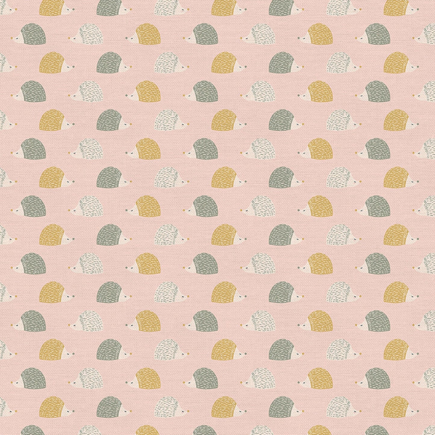 Hedgies Pink Sweet Little Friends Gabriela Dachin Paintbrush Studio Fabric 100% Quilters Cotton Fabric Fetish