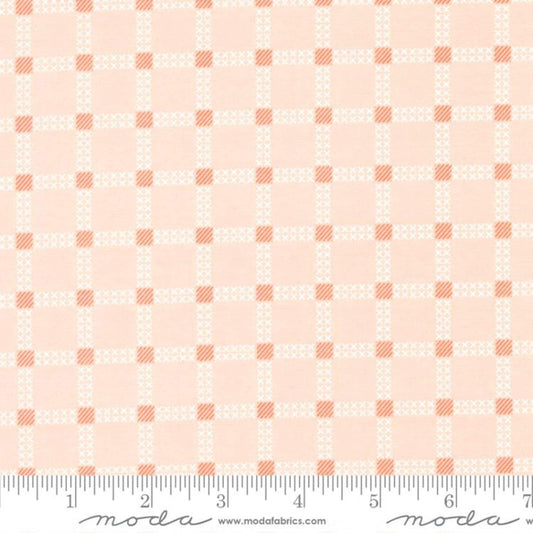 Stitch Check Plaid Carnation Dawn On The Prairie Fancy That Design House Moda Quilters Cotton Fabric Fetish