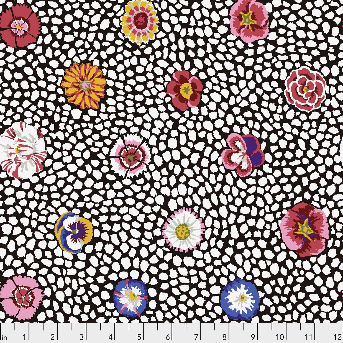 Guinea Flower White Kaffe Fassett Classics Fabric Fetish
