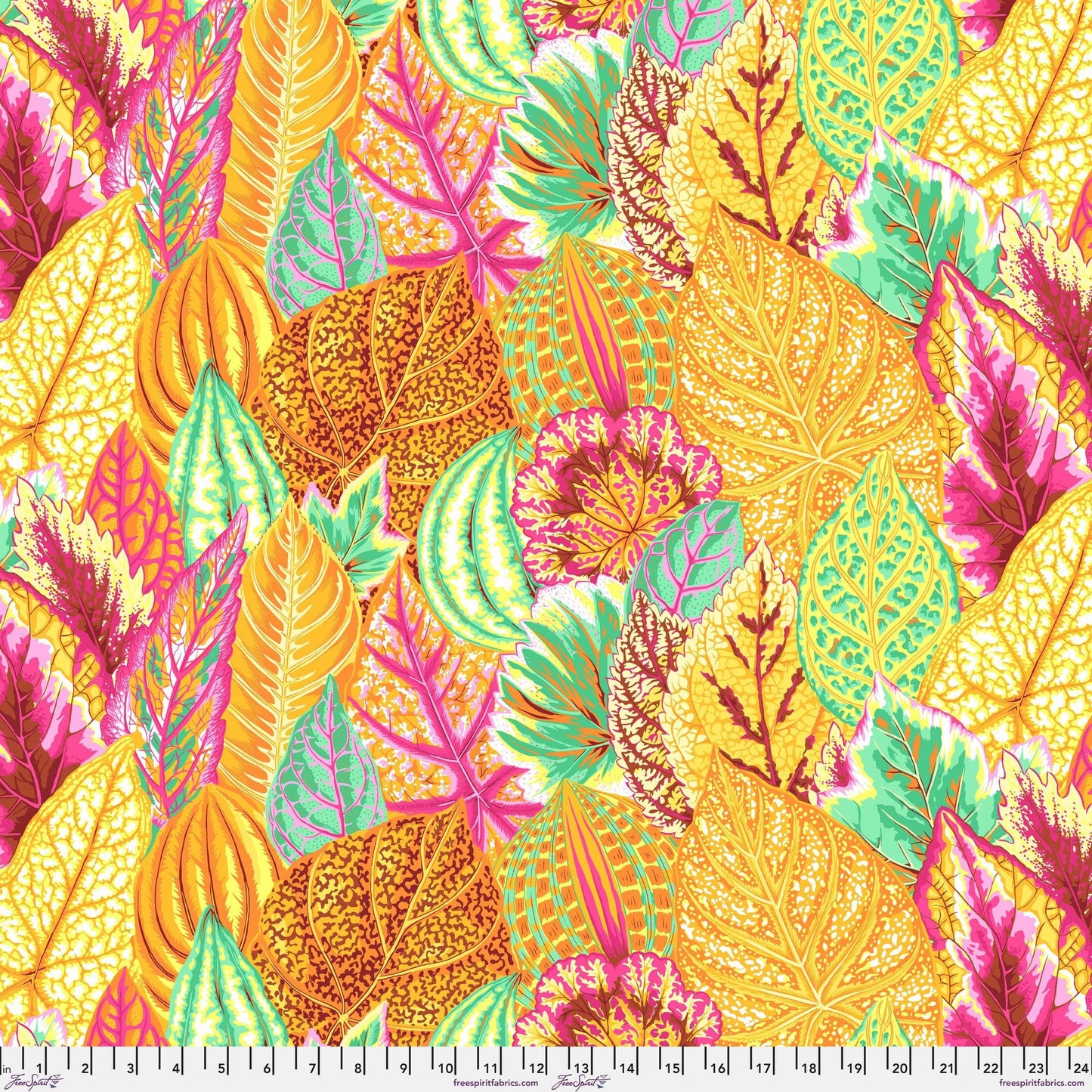 Coleus Yellow Philip Jacobs Kaffe Fassett Collective Fabric Fetish