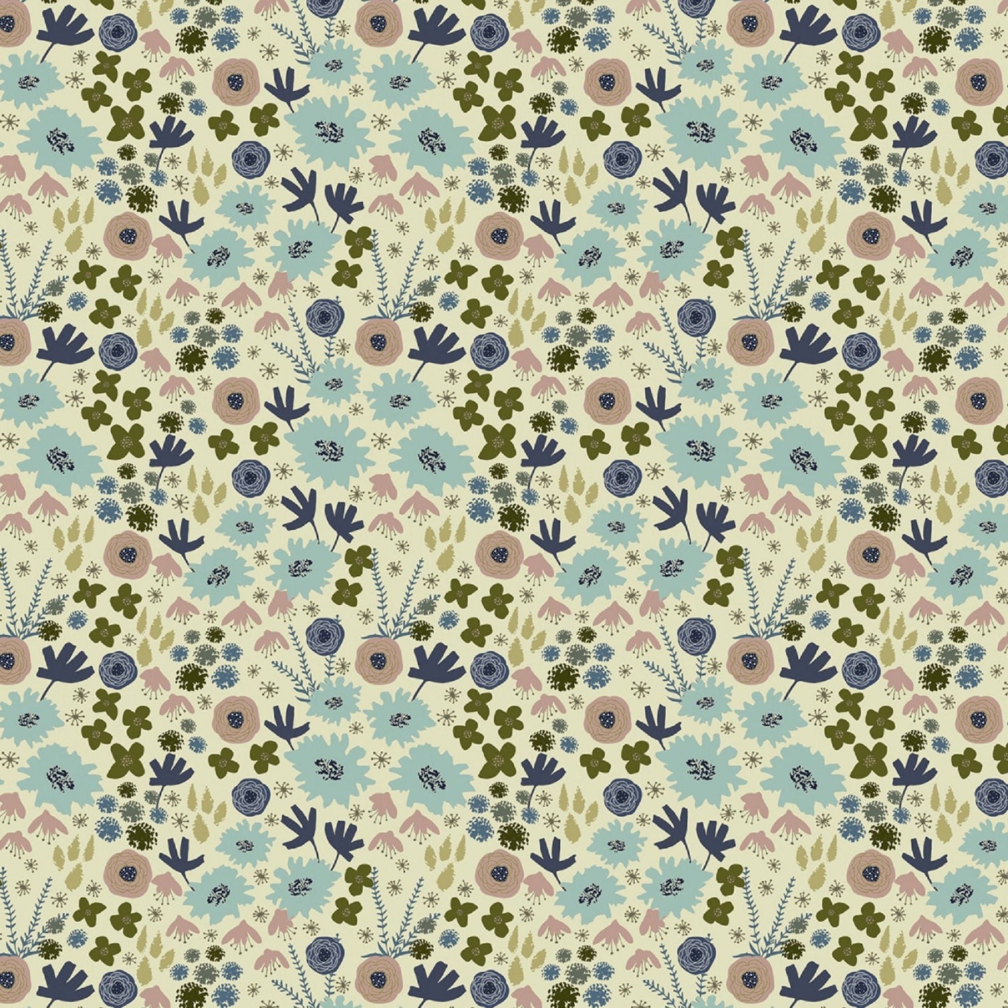 Field of Flowers Eden Kelly Kratzing Dandelion Fabric & Co 100% Quilters Cotton Fabric Fetish