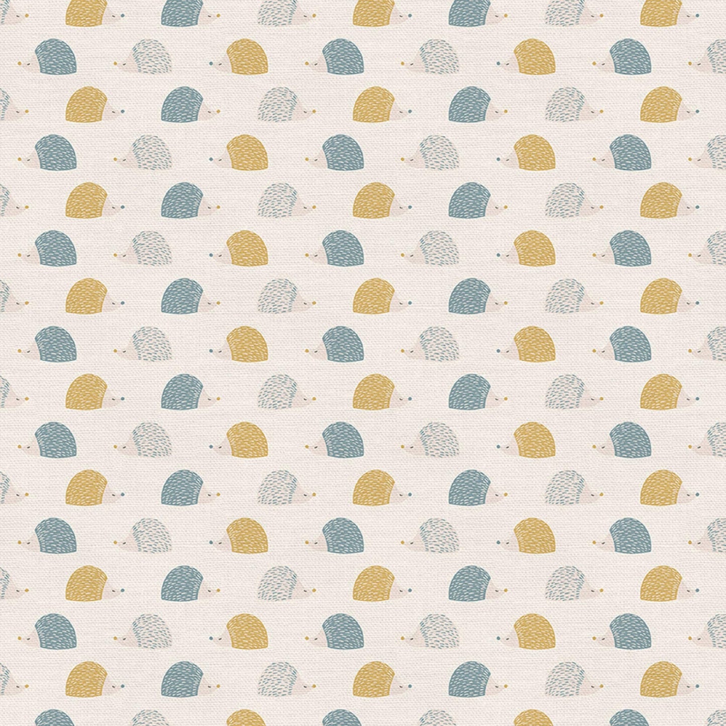 Hedgies White Sweet Little Friends Gabriela Dachin Paintbrush Studio Fabric 100% Quilters Cotton Fabric Fetish