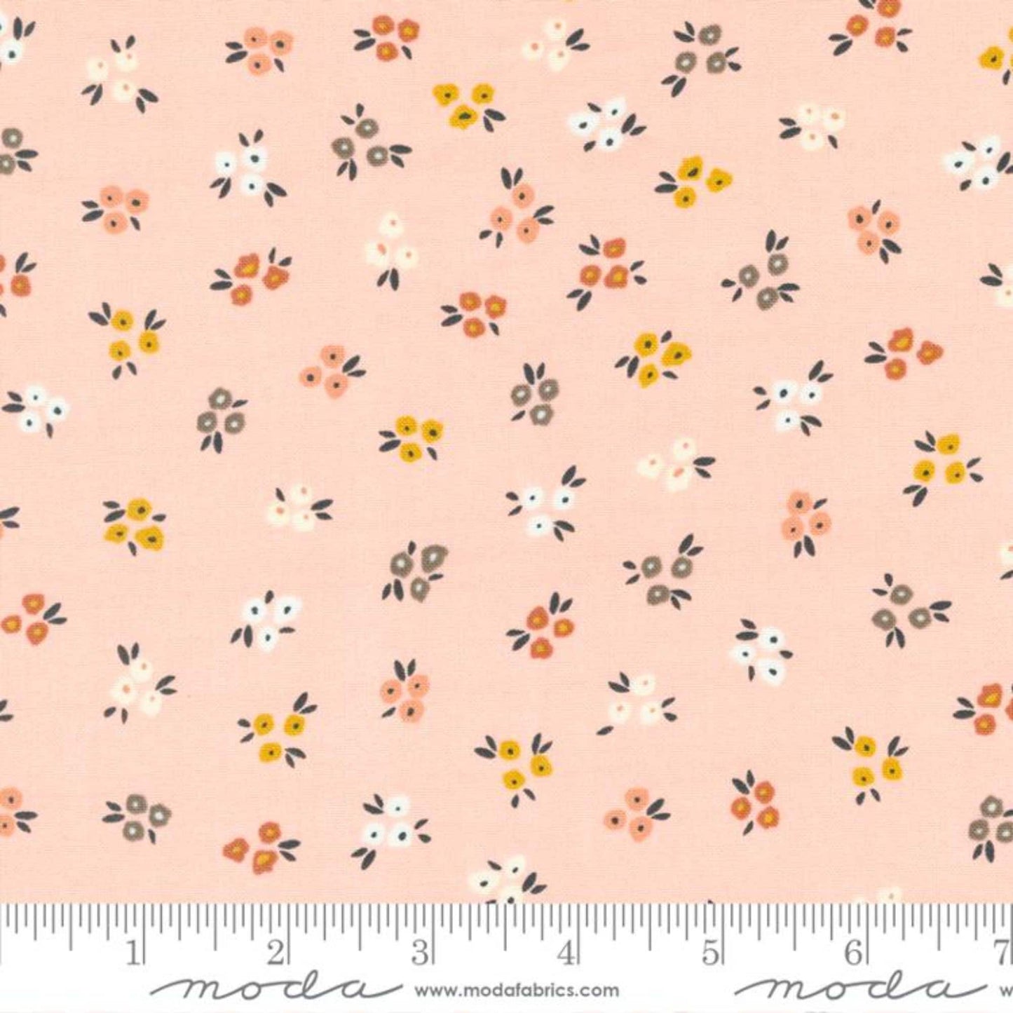 Sweet Ditsy Carnation Dawn On The Prairie Fancy That Design House Moda Quilters Cotton Fabric Fetish
