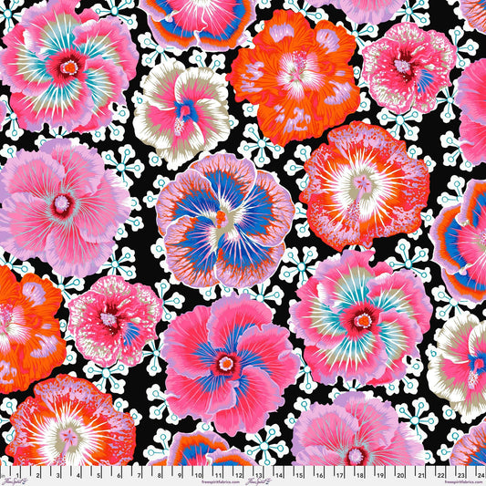 Floating Hibiscus Contrast August 2023 Philip Jacobs Kaffe Fassett Collective 100% Quilters Cotton Fabric Fetish