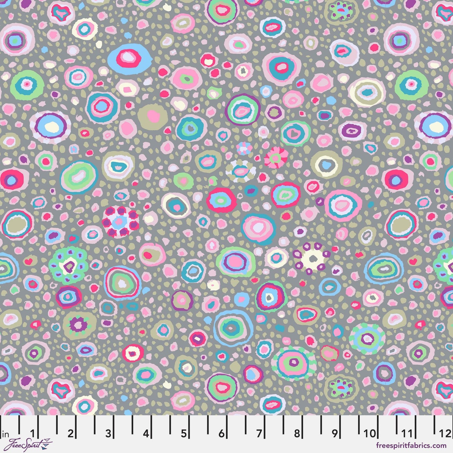 Roman Glass Grey Kaffe Fassett August 2023 Kaffe Fassett Collective FreeSpirit Fabric 100% Quilters Cotton Fabric Fetish