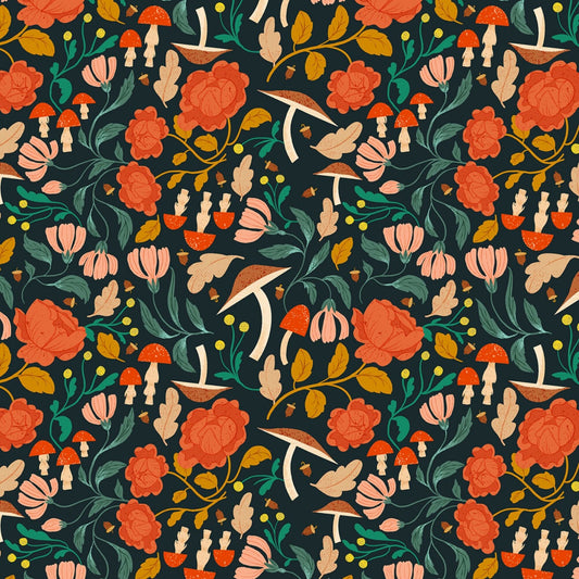 Flora Ink Flora & Fauna Faye Guanipa Dear Stella Fabric Quilters Cotton STELLA DFG2654 Fabric Fetish