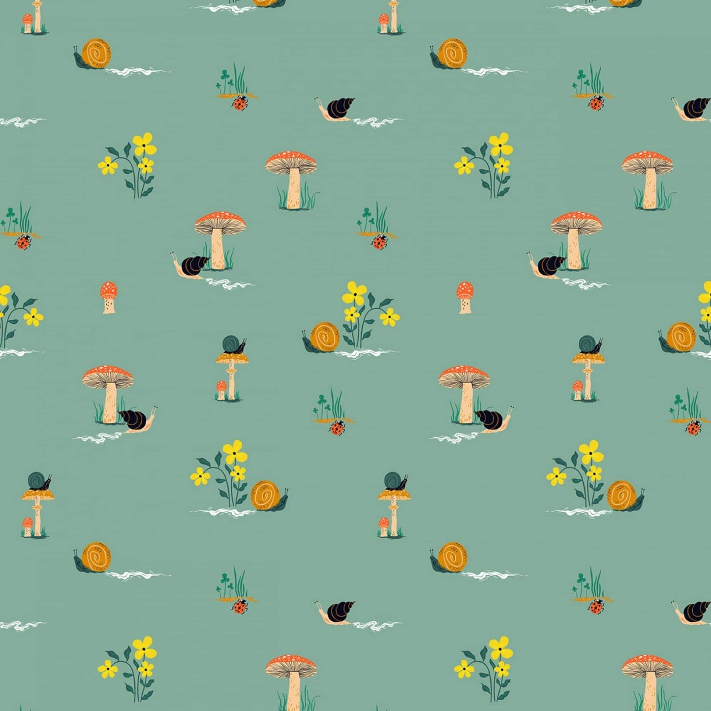 Critters Pasture Flora & Fauna Faye Guanipa Dear Stella Fabric Quilters Cotton STELLA DFG2656 Fabric Fetish