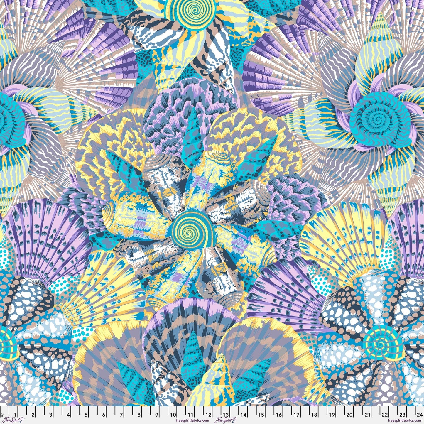 Sailor Valentine Grey August 2023 Philip Jacobs Kaffe Fassett Collective 100% Quilters Cotton PWPJ120 GREY Fabric Fetish