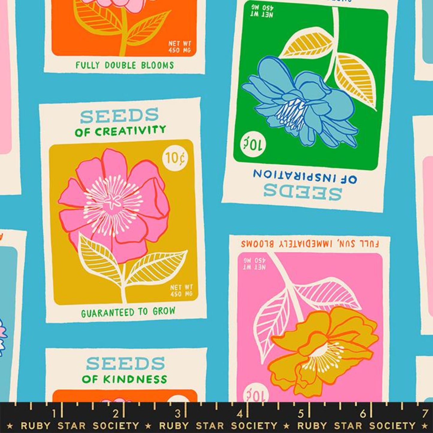 Seeds Summer Sky Flowerland by Melody Miller for Ruby Star Society and Moda Fabrics 100% Quilters Cotton RS0069 13 Fabric Fetish