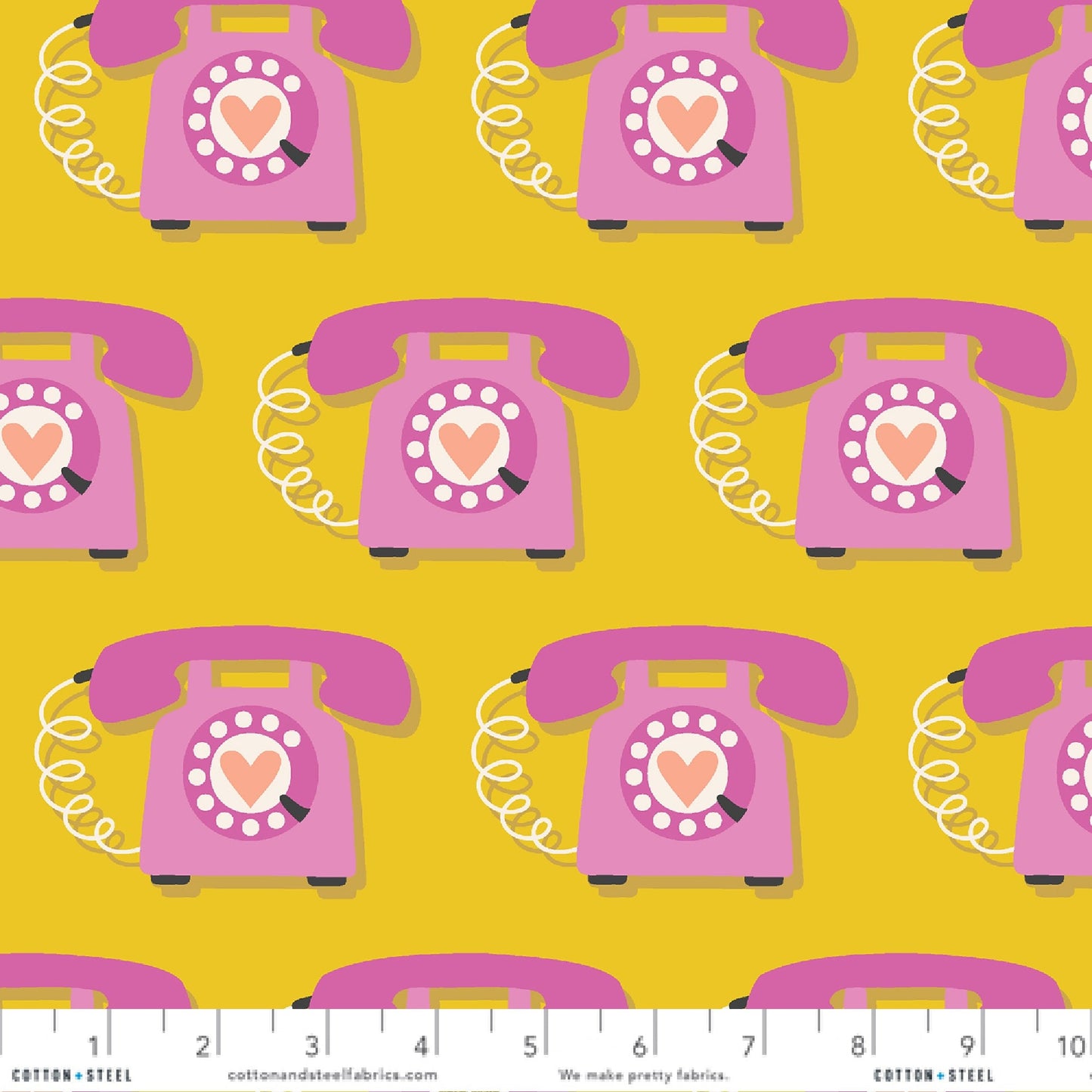 Speed Dial Mustard METALLIC East Coast by Megan Kampa for Cotton + Steel Fabrics Quilters Cotton MK103 MU2M Fabric Fetish